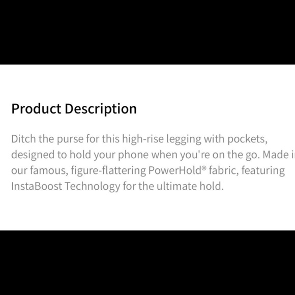 NWT FABLETICS On The Go Black Leggings compressive 2 pockets Xs - Picture 5 of 7